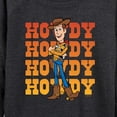 thumbnail image 3 of Toy Story - Woody Howdy - Women's Lightweight French Terry Long Sleeve Shirt, 3 of 5