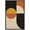 BLACK, variant on IDEA4WALL Framed Canvas Print Wall Art Yellow & Brown Circle & Polygon Variety Shapes Patterns Modern Art Mid-Century Modern Colorful Warm for Living Room, Bedroom, Office - 16"x24" Natural