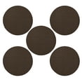 thumbnail image 1 of Furnish My Place Modern Indoor/Outdoor Commercial Solid Chocolate Rug, Modern Area Rug, Baby Nursery Mat, Pet-Friendly Carpet for Living Room, Playroom, Made in USA, 3' Round - Set of 5, 1 of 6
