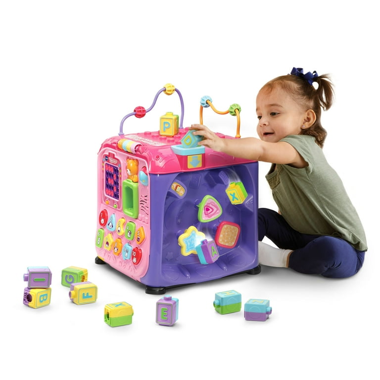 VTech Ultimate Alphabet Activity Cube Activity Toy for Infants Pink