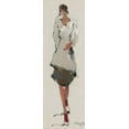 thumbnail image 2 of May 11x24 Black Ornate Wood Framed with Double Matting Museum Art Print Titled - Casual Strolling Two, 2 of 4