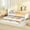 White+Pine, variant on HMYG Twin Size Platform Bed with Trundle and Drawers,Gray