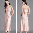 thumbnail image 3 of Camisón de mujer, vestido de dormir, camisones de cuello en V para mujer, ropa de dormir sexy sin mangas, 3 of 5