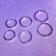 thumbnail image 6 of 14K Gold Plated/Silver Plated Hoop Earrings for Women, Dainty Cubic Zirconia Cartilage Earring for Sensitive Ears Hypoallergenic Lightweight Gifts for Women 3Pairs, 6 of 8