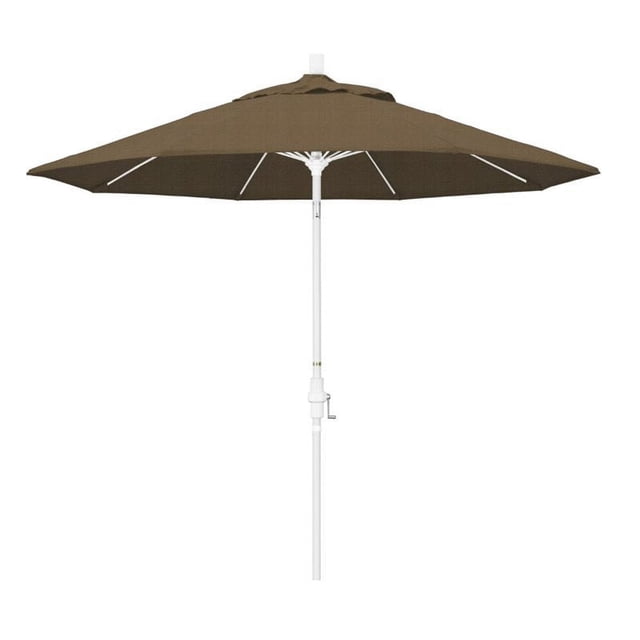 California Umbrella Parasol de Patio de 9 Pieds en Tressage Sésame