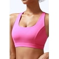 thumbnail image 2 of RUNNING GIRL Women’s Medium Support Sports Bra Cross Back Workout Bra with Removable Pads, 2 of 5