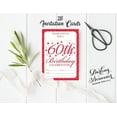 thumbnail image 3 of Darling Souvenir White Birthday Invitation Card Printable Elegant Fill or Write In Blank Party Invites 28 Pcs 5 x 7 Inches, 3 of 5