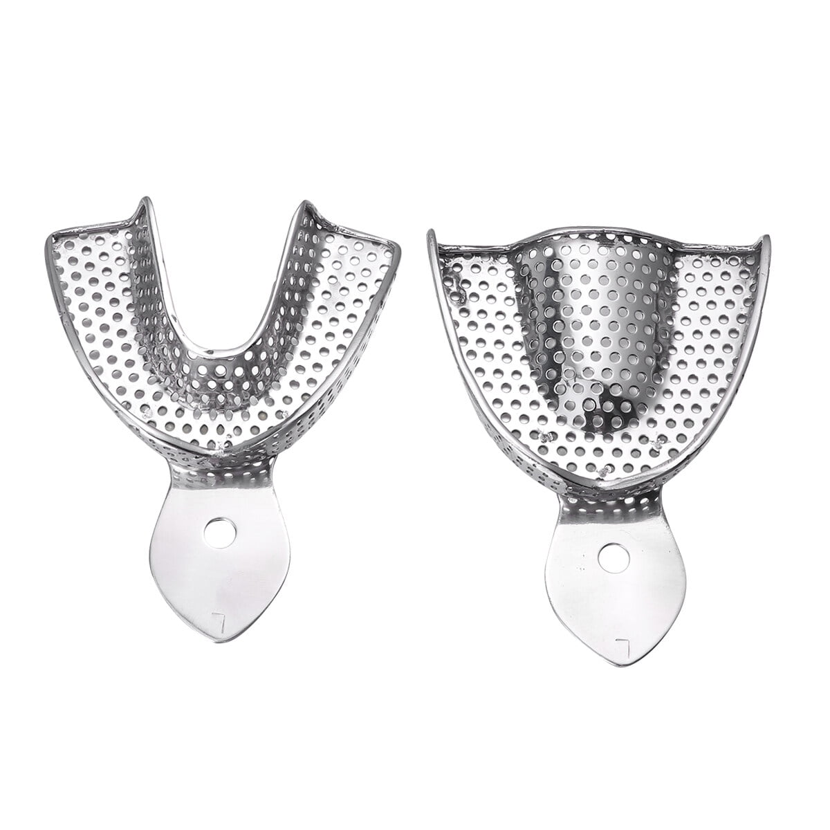 Dental tray 2pcs Stainless Steel Dental Trays Impression Trays Dental