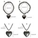 thumbnail image 4 of Collar hipérbole punk de moda con colgante de corazón de amor grande para mujer, 4 of 5