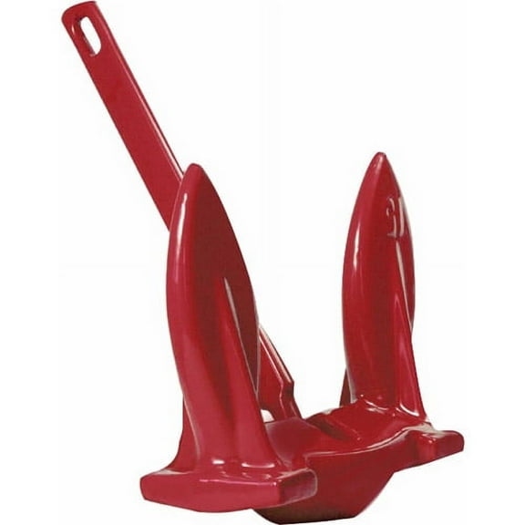 New Navy Anchor greenfield Products 910-rd Weight 10 lbs. Boat Size Up to 14' Vinyl Coated Finish Red