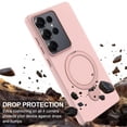 thumbnail image 4 of For Samsung Galaxy S25 Ultra 5G Case (Compatible With MagSafe)  With Invisible Magnetic O-Ring Stand Military-Grade Shockproof Phone Case,Pink,For Galaxy S25 Ultra 5G, 4 of 7