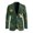 Golden Crane Pine Print, variant on Uourmeti Bird and Flower Patterns Single-Breasted Men's Blazer, Slim Fit Polyester Regular Fit Suits Set for Business Casual