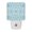Blue, variant on Medallion Tile LED Night Light, Boho Vintage Mediterranean Teal Floral Mosaic Vine Night Lights plug into Wall with Smart Sensor Dusk to Dawn Sensor for Nursery Bedroom 2.95x4.5in