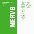 thumbnail image 3 of Filtro de aire Aerostar MERV 8 plisado 19,88 x 21,5 x 1 (paquete de 4), 3 of 5