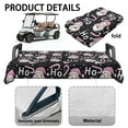 thumbnail image 6 of Yuyamidu Santa Claus Flannel Golf Cart Seat Covers, HO-HO-HO Golf Cart Seat Towel Blanket for 2 Passenger Club Car, Christmas Decor, 6 of 8