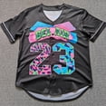 thumbnail image 3 of Camiseta de béisbol Trillest Fresh Prince of Bel Air 23 con impresión digital en caliente para hombre y mujer, camiseta de playa transpirable de verano de 13 colores, 3 of 5