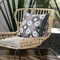 thumbnail image 2 of Amrita Sen Sun Flowers Throw Pillow in Gray Brown Blue 16x16, 2 of 5
