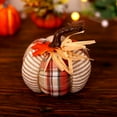 thumbnail image 4 of Thanksgiving Fall Pumpkin Decorations Plaid Cloth Pumpkin Ornaments, 4 of 8
