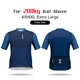 thumbnail image 3 of NBIKE - Maillot de ciclismo para hombre, talla grande, manga corta, secado rápido, con 3 bolsillos traseros, que absorbe la humedad, cremallera completa, camiseta para bicicleta de montaña, 3 of 5