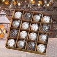 thumbnail image 1 of Adornos de bolas de Navidad BLESIY 16 piezas Plata, 1 of 8
