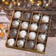 thumbnail image 4 of 16 adornos navideños de bolas con dijes colgantes de 6 cm para decoración navideña. Plata, 4 of 9