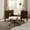 Off-White, variant on Art Leon Mid-Century Linen Swivel Desk Chair with Wheels, Adjustable Height & Tilt , Off-White