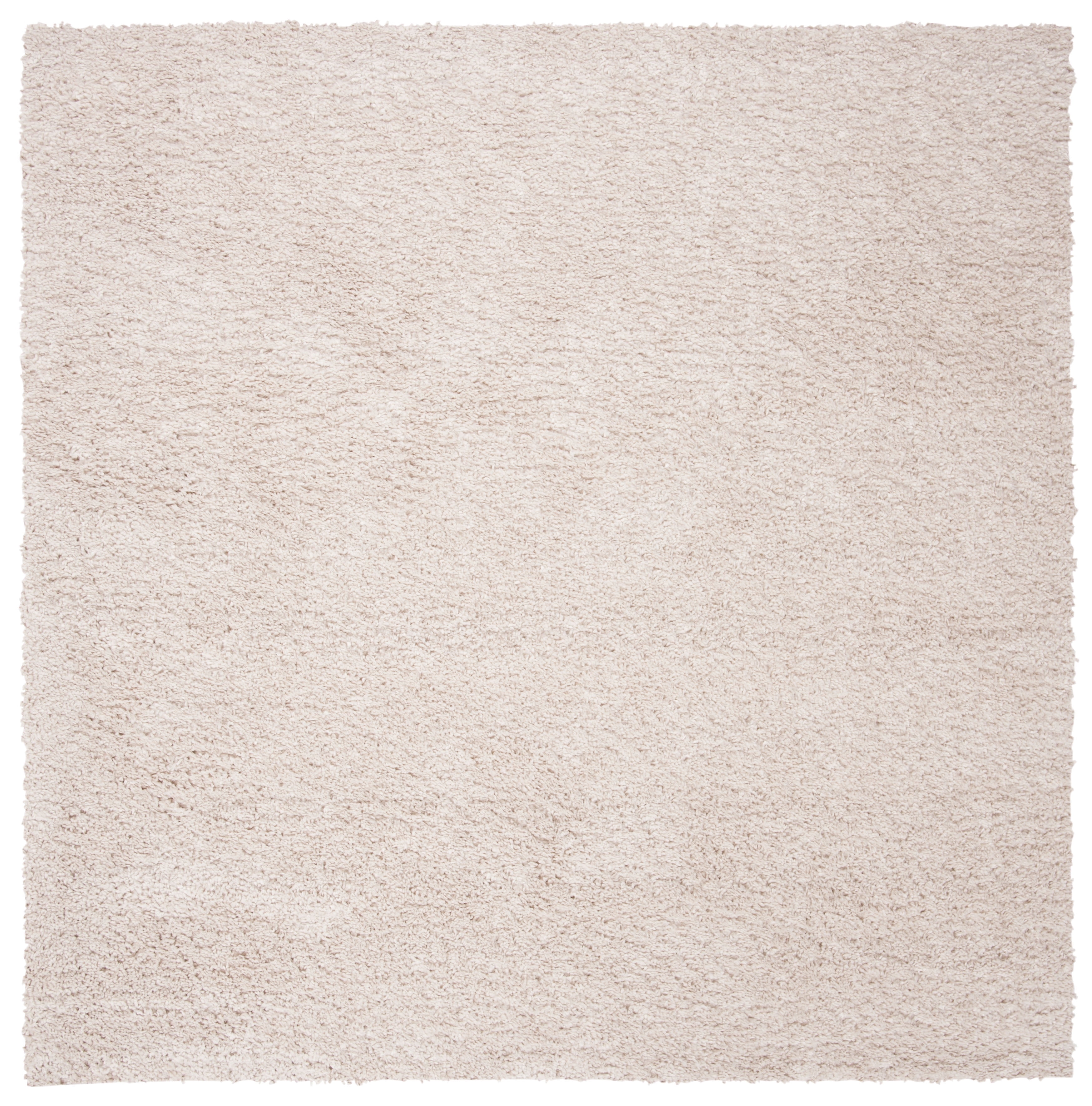 SAFAVIEH August Carlene Solid Plush Shag Area Rug, Beige, 11' x 11' Square - Large - Modern Design, Beige, Non-Shedding & Easy Cleaning, Ultra Plush Thick Pile, Ideal for Living Room, Bedroom