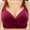 Wine, variant on Fatuov Bras for Women Wireless Plus Size Bralette for School Push-Up Bras Support Underwear Size 52B, Green