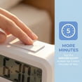thumbnail image 6 of REGALWOVEN Small Digital Alarm Clock for Bedroom, Alarm Clocks with Big Numbers Display, Temperature, Snooze, 12/24H for Deep Sleepers White, 6 of 6