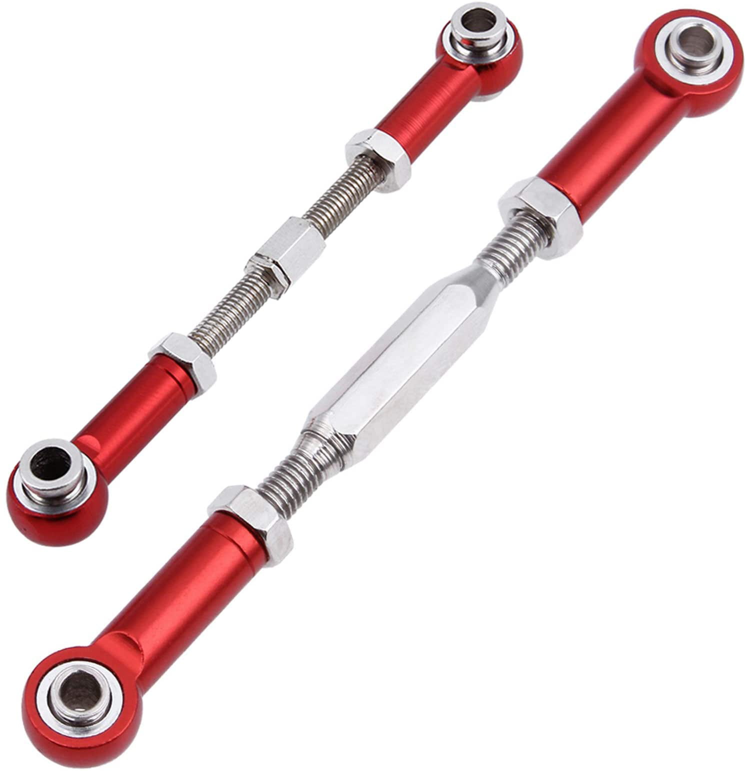 Aluminum Alloy Front Linkages Pull Rod Link w/ Fixed Base for 1/10 TRAXXAS SLASH 