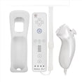 thumbnail image 1 of Mando a distancia Motion Plus integrado compatible con el mando Nunchuck de Nintendo Wii. Mando inalámbrico Bluetooth con funda de silicona, 1 of 9