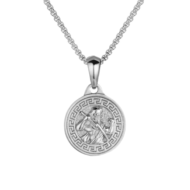 Collar Poseidón P. Cruze Hipoalergénico Resistente Al Agua CRUZE Poseidón Plata