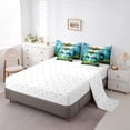 thumbnail image 4 of YST 7 Piece Dolphin Bedding Set, 3D Dolphin Print Bed In A Bag, Full Size, 4 of 5