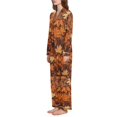 thumbnail image 2 of FORMRS Womens Pajama Set Long Sleeve Top and Pants with Pockets Soft Comfy Lounge Sleepwear, Sizes S-2XL, Fall Pattern, 2 of 7