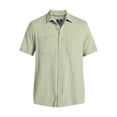 thumbnail image 5 of George Men's and Big Men's Knit Button-up Shirt with Short Sleeves, Sizes S-5XL, 5 of 5