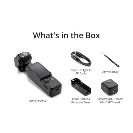 DJI - Osmo Pocket 3 3-Axis Stabilized 4K Handheld Camera with Rotatable Touchscreen - Gray
