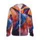 thumbnail image 1 of Balery Vibrant Hummingbird Watercolor Art Sudadera ligera de manga larga con capucha y protección solar UPF 50+ para hombre y mujer, ideal para pesca y running-3X-Large, 1 of 7