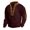 13#Gray, variant on Mens Crisscross Lace V Neck Pullover, Elbow Patch Long Sleeve Shirt, Retro Daily Fall Winter Casual Blouse Brown S