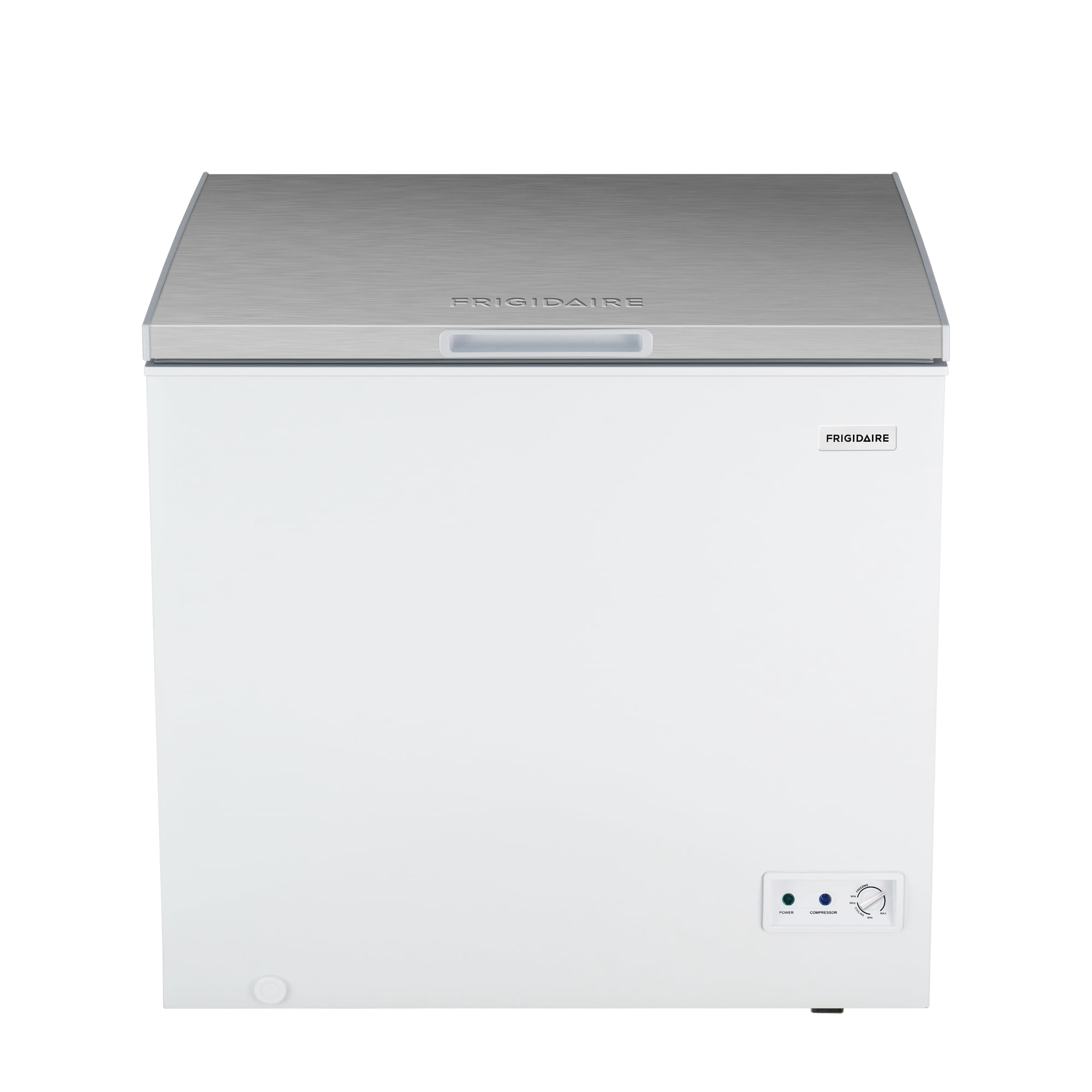 Frigidaire 7.0 Cu. ft. Garage Ready Chest Freezer Deep Freezer with Stainless Steel Lid White