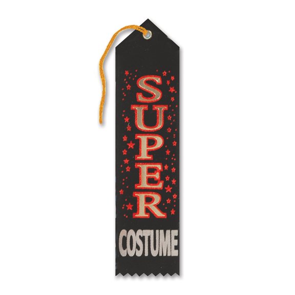 Beistle HAR511 Super Costume Award Ribbon, 2-Inch by 8-Inch