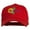 Red, variant on USA State Kansas Sunflower Embroidered Low Profile Cap - Navy OSFM