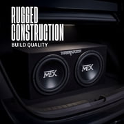 Open Box MTX 12-Inch 1200-Watt Car Audio Dual Loaded Subwoofer Box Enclosure
