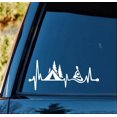 thumbnail image 1 of Camping Tent Kayak Heartbeat Lifeline Decal Sticker C1162, 1 of 2
