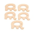 thumbnail image 1 of 5 mordedores de madera de haya natural, resistentes, duraderos, resistentes a los impactos, suaves, seguros, no tóxicos, anillos de dentición de madera, elefante, 1 of 14