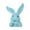 Blue, variant on Festives Faux Moss Flocking Rabbits Head Statue With Easters Theme Resin Figurine For Spring Celebrations And Home Decors
