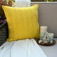 thumbnail image 5 of The HomeCentric Pillow Case Covers Decorative Pillow Covers Pack of 2 24x24 inch (60x60 cm) Yellow Suede Throw Pillow Covers Handmade Pillow Covers Solid Pillow Shams Decorative - Yellow Love Tune, 5 of 13