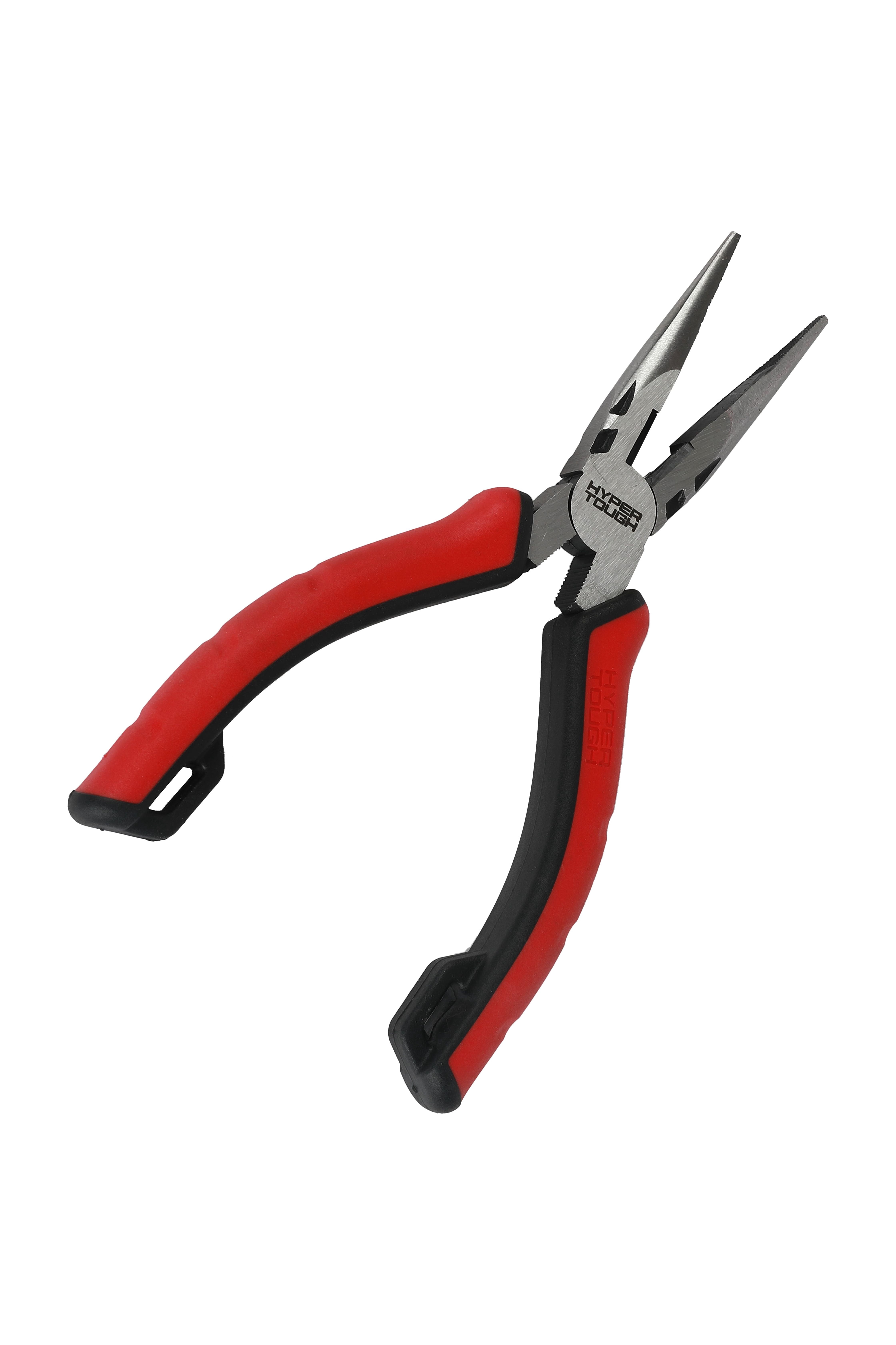 Hyper Tough 6-inch Long-Nose Pliers with Dual Material Comfort Grips