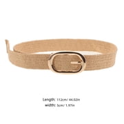 Raindrops Women's Adjustable Elastic Waist Belt with Stretch Straw Woven Design, Stylish Fashion Accessory for Casual and Dressy Looks