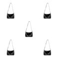thumbnail image 2 of Transemion Durable Small Handbag Fashionable And Versatile Wide Application Made With PU Handbags For Women black 5Set, 2 of 6