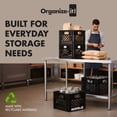 thumbnail image 3 of Open Box ORGANIZE-IT! Storage Milk Crate, Heavy-Duty Versatile Organizers, 3 of 5